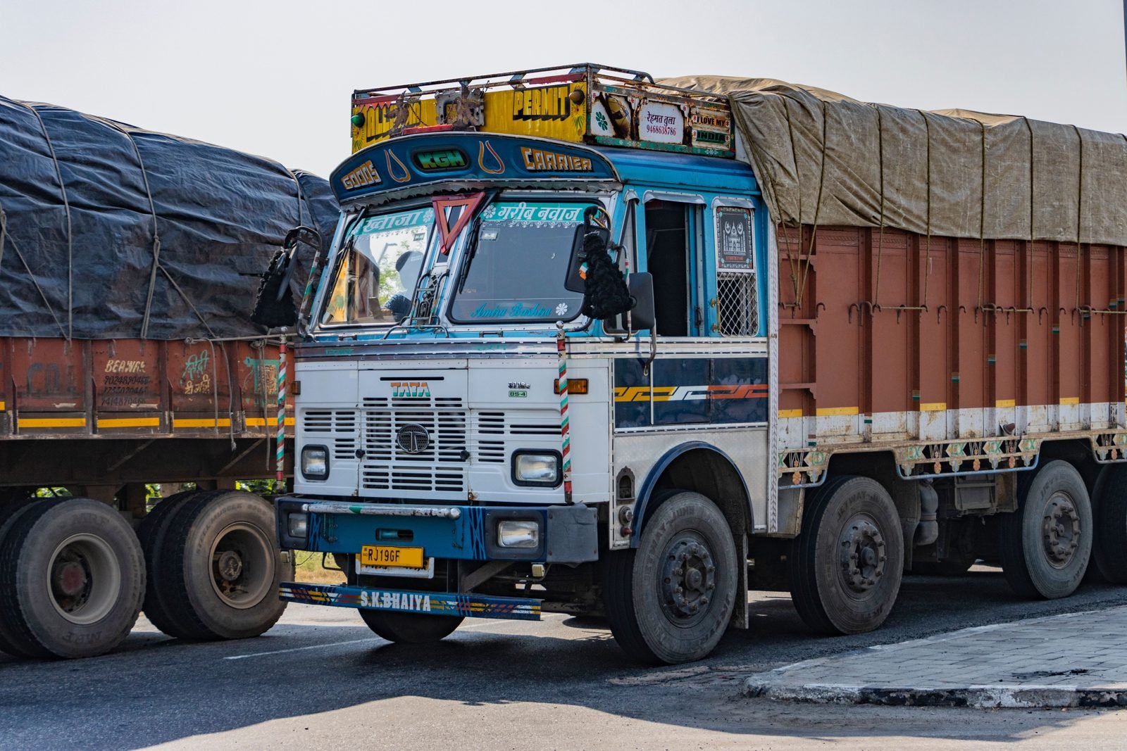 Tata truck ready for dispatch